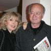Georges Wolinski et son épouse Maryse lors de la première de Génération 68 au théâtre de l'Arlequin le 3 avril 2008