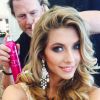 Camille Cerf, Miss France 2015, est partie à Miami pour l'élection de Miss Univers. Janvier 2015.