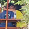 Exclusif - George Clooney et sa femme Amal Alamuddin, lors d'un déjeuner en présence de leurs amis Cindy Crawford et Rande Gerber pendant leurs vacances à Cabo San Lucas le 1 janvier 2015 au Mexique.