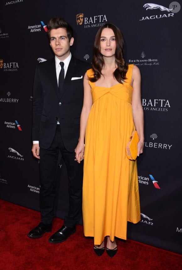 James Righton et Keira Knightley lors de la soirée BAFTA Los Angeles 2015 Awards Season Tea Party au Four Seasons de Beverly Hills, Los Angeles, le 10 janvier 2015.