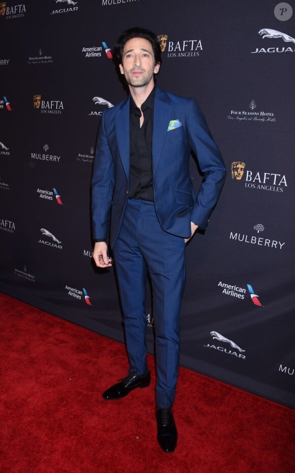 Adrien Brody lors de la soirée BAFTA Los Angeles 2015 Awards Season Tea Party au Four Seasons de Beverly Hills, Los Angeles, le 10 janvier 2015.