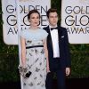 Keira Knightley et James Righton aux Golden Globe Awards 2015.