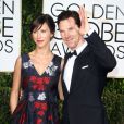  Benedict Cumberbatch et sa fianc&eacute;e Sophie Hunter enceinte - 72&egrave;me c&eacute;r&eacute;monie des Golden Globe Awards &agrave; Beverly Hills, le 11 janvier 2015.  