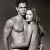Mark Whalberg et Kate Moss photographiés par Herb Ritts pour Calvin Klein en 1992