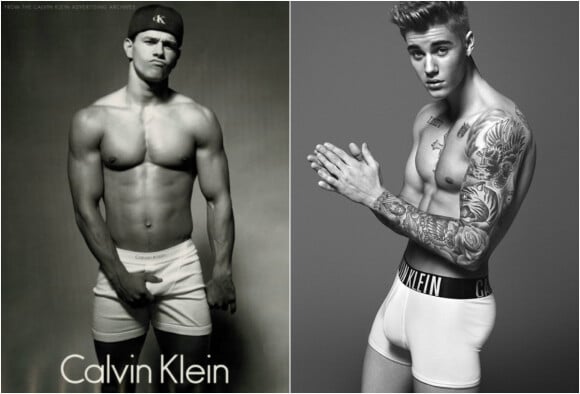En 1992, Mark Wahlberg devient l'ambassadeur des sous-vêtements Calvin Klein. En 2015, c'est Justin Bieber qui prend le relais...