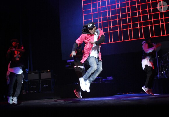 Chris Brown lors du concert Powerhouse 2014 au Barclays Center. Brooklyn, le 30 octobre 2014.