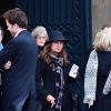 Exclusif : Caroline Sarkozy, soeur d'Olivier Sarkozy à l'enterrement de leur oncle maternel Thierry de Ganay le 9 janvier 2015 à Paris.