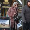 Exclusif - Arnold Schwarzenegger, sa compagne Heather Milligan, son fils Patrick Schwarzenegger et sa petite-amie Miley Cyrus lors d'un week-end en famille à Sun Valley, le 27 décembre 2014.