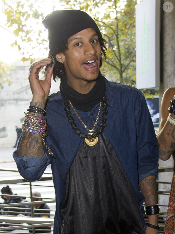 Les Twins (Laurent et Larry Bourgeois) - Arrivée des people au défilé Anthony Vaccarello printemps-été 2015 lors de la Fashion Week à Paris, le 23 septembre 2014.