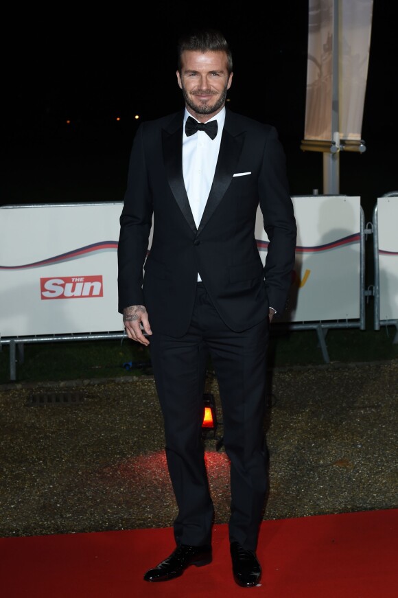 David Beckham assiste aux Sun Military Awards à Londres le 10 décembre 2014.