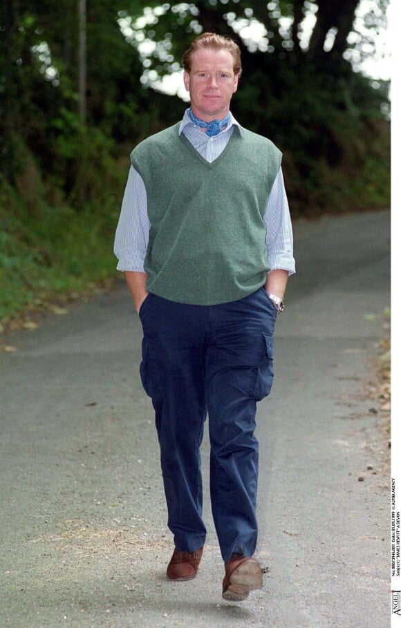 James Hewitt, ex-amant de Lady Di, dans le Devon en 1999