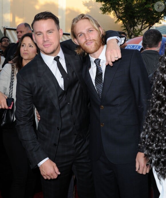 Channing Tatum and Wyatt Russell attends The Columbia Pictures 22 Jump Street premiere held at The Regency Village Theatre in Westwood, Los Angeles, CA, USA, on June 10, 2014. Photo by Hollywood Press Agency/ABACAPRESS.COM11/06/2014 - Los Angeles