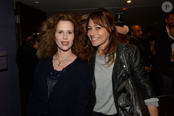Florence Darel et Shirley Bousquet - Galette des rois au show room Nicolas Feuillatte à Paris. Janvier 2015.