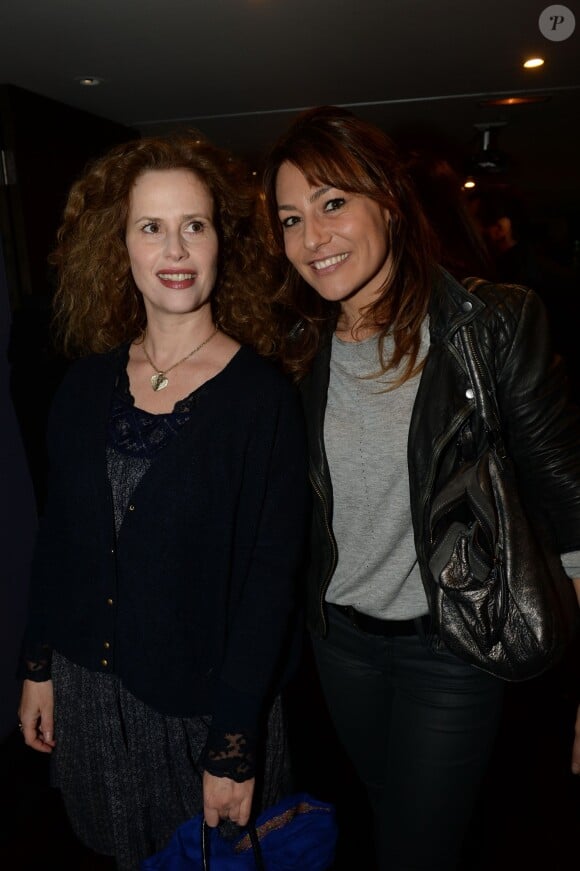 Florence Darel et Shirley Bousquet - Galette des rois au show room Nicolas Feuillatte à Paris. Janvier 2015.