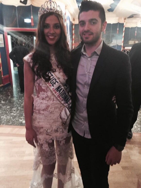 Margaux Deroy (Miss Prestige National 2015) et Gaëtan Gervois, à Kirrwiller en janvier 2015.