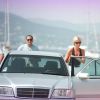 Lady Di le 22 août 1997 à Saint-Tropez, en vacances avec son amoureux Dodi Al-Fayed. Au cours des mois de juillet et août, le couple a séjourné à la Villa Sainte-Thérèse, propriété de Mohamed Al-Fayed, et sur le Jonikal, yacht du milliardaire.