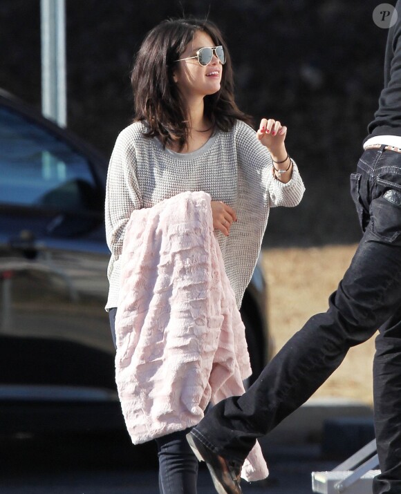 Exclusif - Selena Gomez se rend à une réunion de pré-production pour le film "The Revised Fundamentals Of Caregiving" à Atlanta, le 22 janvier 2015.  