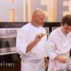 Philippe Etchebest et Martin Volkaerts - Emission Top Chef 2015 sur M6. Prime du 26 janvier 2015.