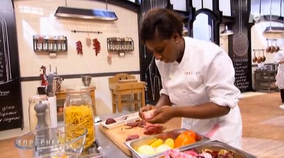 Fatimata Amadou - Emission Top Chef 2015 sur M6. Prime du 26 janvier 2015.