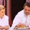 Hélène Darroze et Jean-François Piège - Emission Top Chef 2015 sur M6. Prime du 26 janvier 2015.