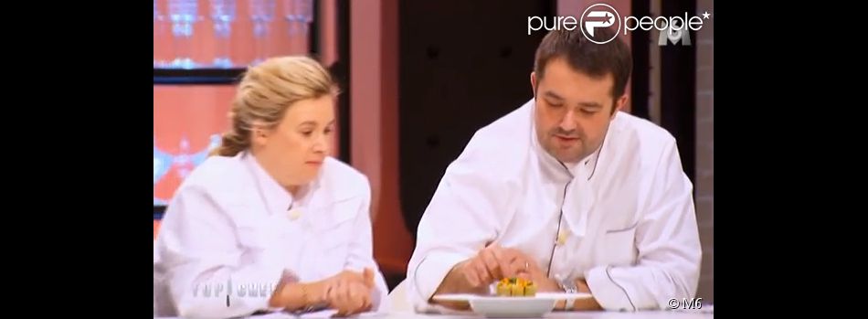  Hélène Darroze et Jean-François Piège - Emission  Top Chef 2015  sur M6.  Prime  du 26 janvier 2015. 