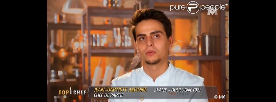 Jean-Baptiste Ascione - Emission  Top Chef 2015  sur M6.  Prime  du 26 janvier 2015.