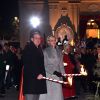 Le prince Albert II de Monaco et la princesse Charlene célébraient la Sainte Dévote, le 26 janvier 2015 sur le port Hercule. Ils ont embrasé ensemble la barque rappelant la légende de la martyre corse devenue sainte patronne de la principauté.