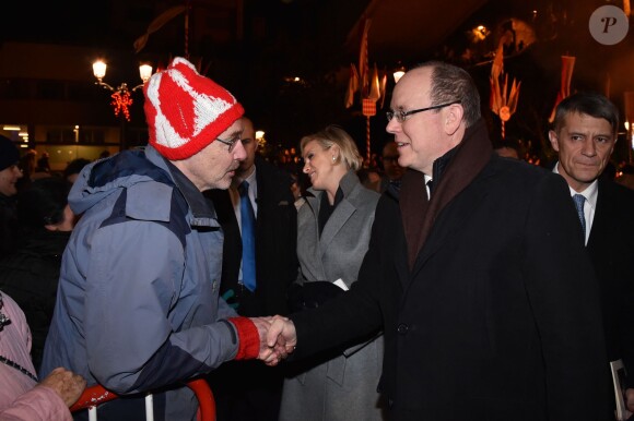 Le prince Albert II de Monaco et la princesse Charlene célébraient la Sainte Dévote, le 26 janvier 2015 sur le port Hercule. Ils ont embrasé ensemble la barque rappelant la légende de la martyre corse devenue sainte patronne de la principauté.