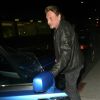 Johnny Hallyday sortant du restaurant Mr Chow à Los Angeles le 23 janvier 2015.