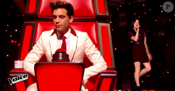Mika dans The Voice 2015 sur TF1, le samedi 24 janvier 2015