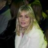 Emmanuelle Seigner assiste au défilé Alexandre Vauthier haute couture printemps-été 2015 au Pavillon Cambon. Paris, le 27 janvier 2015.