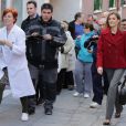 La reine Letizia d'Espagne prenait part le 27 janvier 2015 à une réunion de travail de la Fédération espagnole des maladies rares