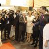 Le roi Felipe VI et la reine Letizia d'Espagne inauguraient le 27 janvier 2015 la 35e édition de la FITUR, le salon international du tourisme de Madrid.