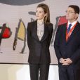  Le roi Felipe VI et la reine Letizia d'Espagne inauguraient le 27 janvier 2015 la 35e édition de la FITUR, le salon international du tourisme de Madrid. 