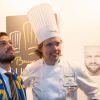 Le prince Carl Philip de Suède soutient l'équipe suédoise lors du concours du Bocuse d'or pendant le Salon international de la restauration, de l'hôtellerie et de l'alimentation (Sirha) à Lyon, le 28 janvier 2015.