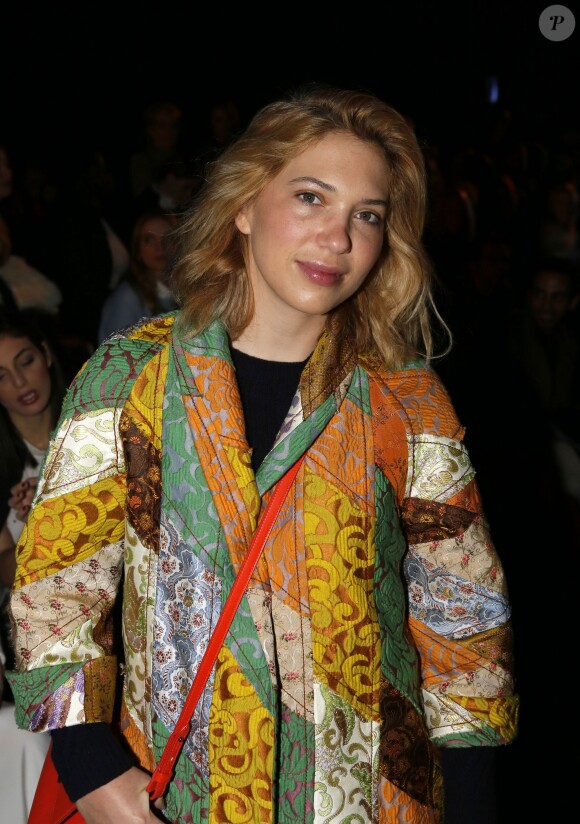 Camille Seydoux assiste au défilé Zuhair Murad haute couture printemps-été 2015 au Palais de Tokyo. Paris, le 29 janvier 2015.