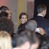 Le roi Felipe VI et la reine Letizia d'Espagne prenaient part le 29 janvier 2015 à une réception organisée au palais de Cibeles, à Madrid, pour les 25 ans de la chaîne Antena 3.