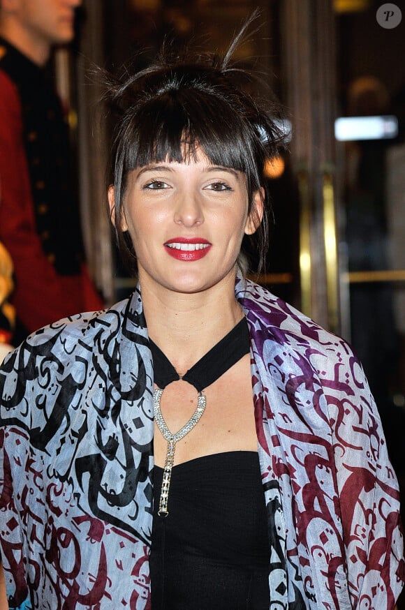 Erika Moulet, au gala de l'Espoir au théâtre des Champs-Elysées à Paris, le 23 octobre 2014.