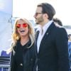 Britney Spears et son homme Charlie Ebersol lors de leur arrivée au Phoenix Stadium de Glendale où s'est déroulé le Super Bowl entre les Seahawks de Seattle et les New England Patriots le 1er février 2015