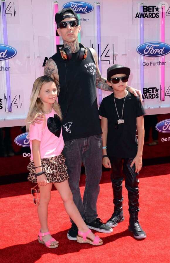 Travis Barker à la Soirée des "BET Awards" à Los Angeles le 29 juin 2014.  