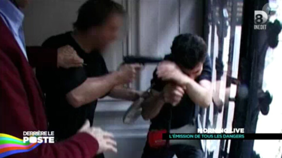 A l'époque du Morning Live (M6), Michaël Youn a été menacé par une arme à feu - Emission Derrière le poste (D8), le 4 février 2015.