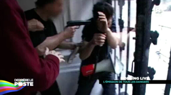 A l'époque du Morning Live (M6), le présentateur Michaël Youn a été menacé par une arme à feu - Emission Derrière le poste (D8), le 4 février 2015.