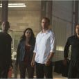 Tyrese Gibson, Michelle Rodriguez, Paul Walker et Ludacris dans Fast &amp; Furious 7.
