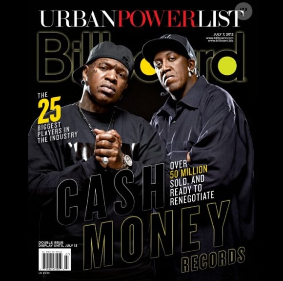 Les frères Bryan et Ronald Williams (dits Birdman et Slim) en couverture du magazine Billboard. Juillet 2013.