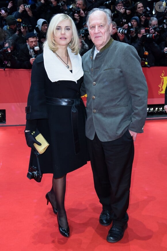 Werner Herzog et sa femme Lena - Avant-première du film "Queen of the Desert" lors du 65e festival du film de Berlin, la Berlinale, le 6 février 2015