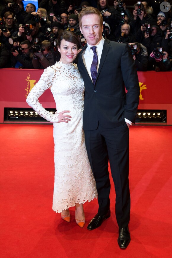 Damian Lewis et sa femme Helen McCrory - Avant-première du film "Queen of the Desert" lors du 65e festival du film de Berlin, la Berlinale, le 6 février 2015