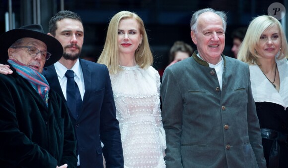 Dieter Kosslick, James Franco, Nicole Kidman, Werner Herzog et sa femme Lena- Avant-première du film "Queen of the Desert" lors du 65e festival du film de Berlin, la Berlinale, le 6 février 2015