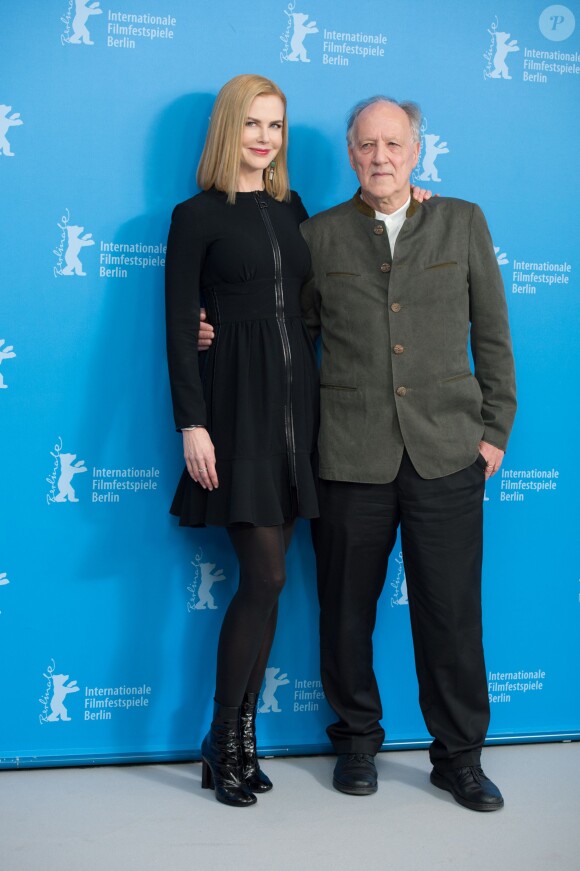 Nicole Kidman et Werner Herzog - Photocall du film "Queen of the Desert" lors du 65e festival du film de Berlin, la Berlinale, le 6 février 2015