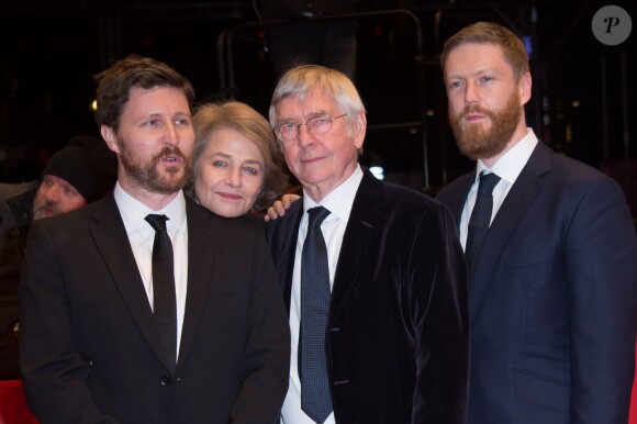 Andrew Haigh, Charlotte Rampling, Tom Courtenay et Tristan Goligher - Avant-première du film "45 Years" lors du 65e festival du film de Berlin, la Berlinale, le 6 février 2015.