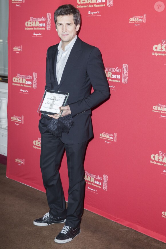 Guillaume Canet, nommé dans la catégorie Meilleur Acteur dans le film "La prochaine fois je viserai le coeur" - Déjeuner des nommés aux César 2015 au Fouquet's à Paris, le 7 février 2015